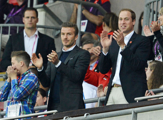 Prince William, David Beckham Prince William, David Beckham